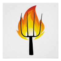 Panneau de protestation Torche et Pitchfork