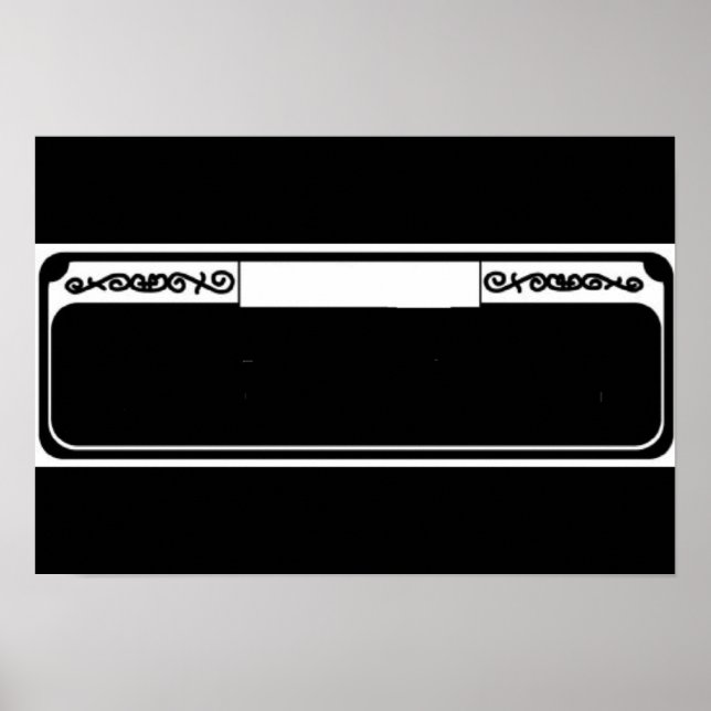 Poster Panneau de rue vierge, Modèle Trimestre français (Devant)