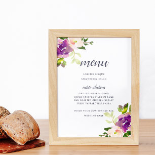 Poster Panneau du menu Bloom dynamique