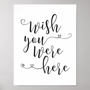 Poster Panneau en souvenir - vous nous manquez