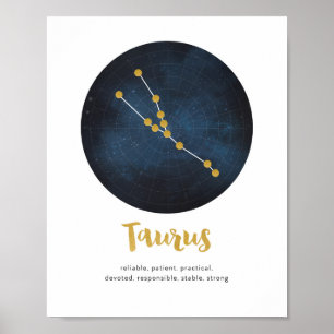Poster Panneau étoile Taurus