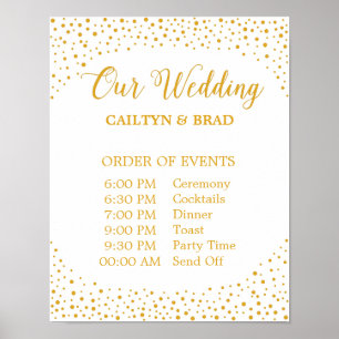 Poster Panneau mariage - Calendrier Confetti - Panneau Ma