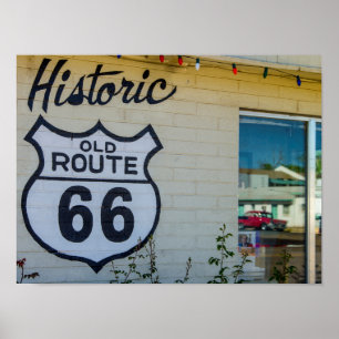 Poster Panneau Route 66