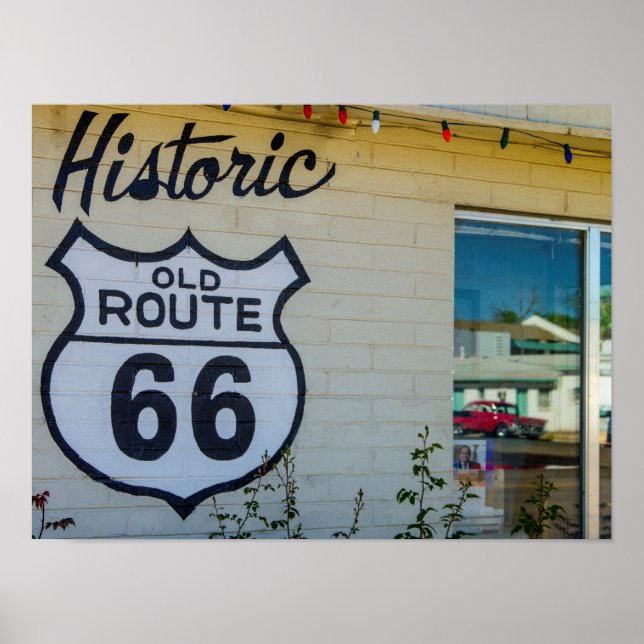 Poster Panneau Route 66 (Devant)
