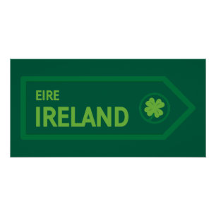 Poster Panneau routier d'Irlande