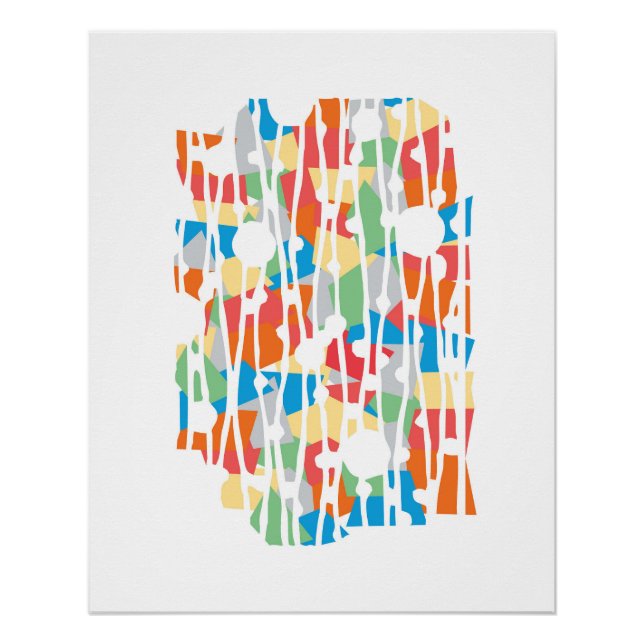 Poster Panneaux dynamiques : Najavo Géométrie sud-ouest (Devant)