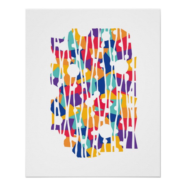 Poster Panneaux dynamiques : Team Spirit Geometrics (Devant)