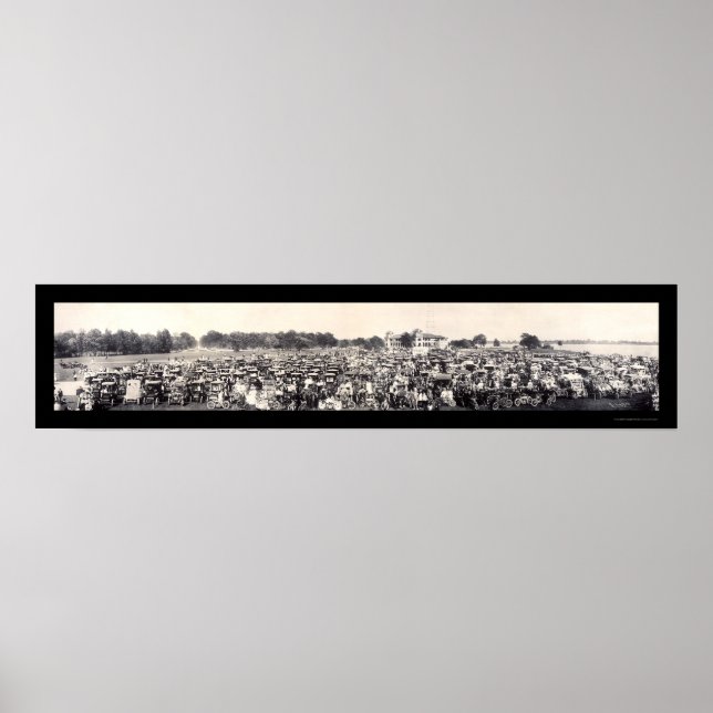 Poster Panorama automobile photo 1909 (Devant)