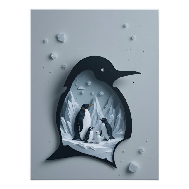 Poster Panorama de l'Antarctique (Devant)