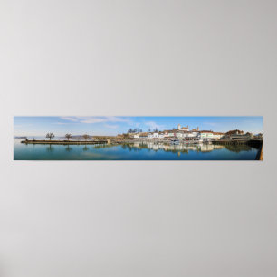 Poster Panorama de Rapperswil St Gallen en Suisse