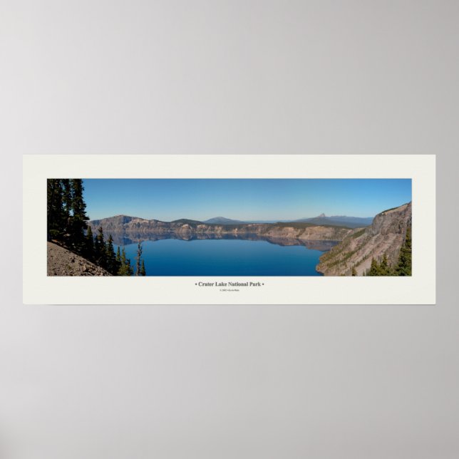 Poster Panorama du lac Crater (Devant)
