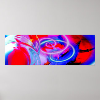 Poster panoramique d'art Abstrait moderne
