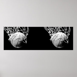 Poster Panoramique de basket-ball