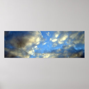 Poster Panoramique nuages tempête Imprimer l'affiche