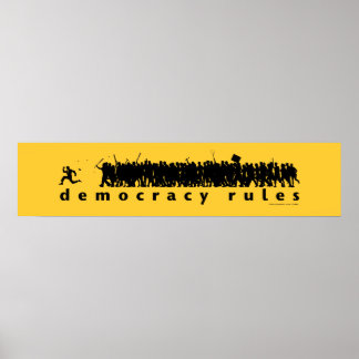Poster Panoramique sur les règles de démocratie