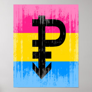 POSTER PANSEXUAL PRIDE CONCEPTION DÉTRESSEE