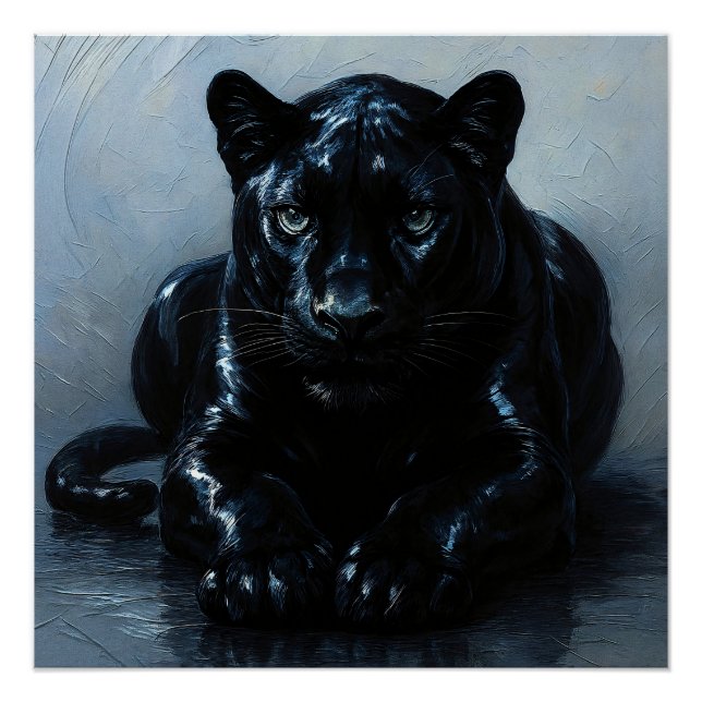 Poster Panther noir de Majestée (Devant)