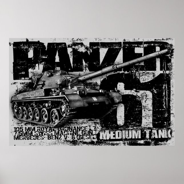 Poster Panzer 61 (Devant)