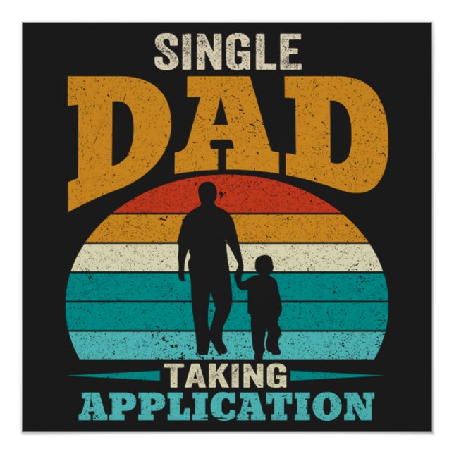 Poster Papa Célibataire Recherche Candidature (Devant)