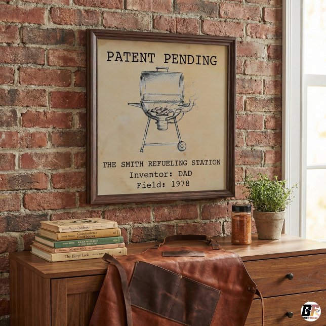 Poster Papa drôle "Station de ravitaillement" Brevet de g (Créateur téléchargé)