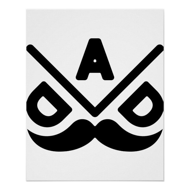 Poster PAPA : Minimalisme Audacieux (Devant)
