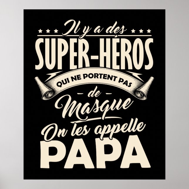 Poster Papa Super-Héro (Devant)