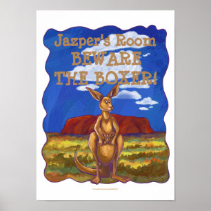 Poster Papier Kangaroo