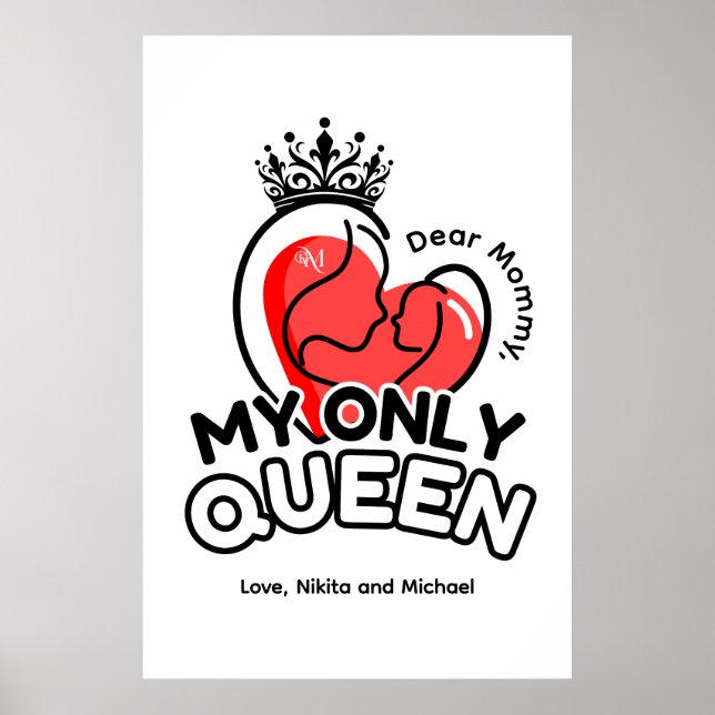 Poster Papier (mat) : Ma seule reine (Devant)
