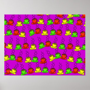 Poster Papier peint café