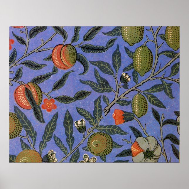 Poster Papier peint Grenade de William Morris (Devant)