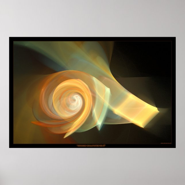 Poster papier peint orange no.3 (Devant)