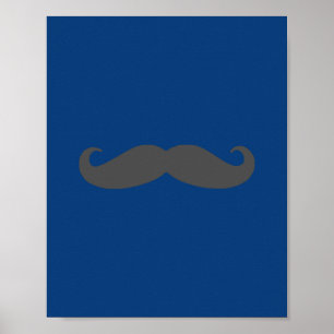 Poster Papier peint pour la nurserie Darling Dapper Moust