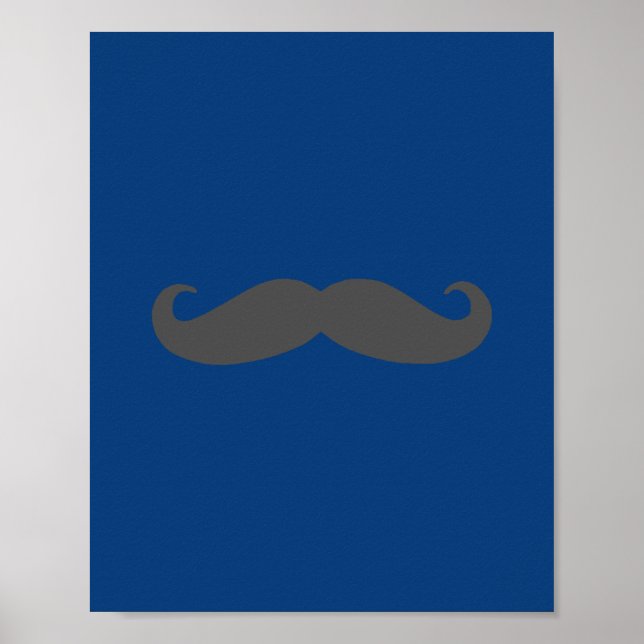 Poster Papier peint pour la nurserie Darling Dapper Moust (Devant)