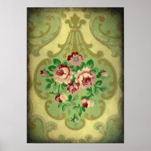 Poster Papier peint vintage