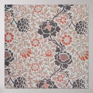 Poster Papier peint William Morris Flower Grafton