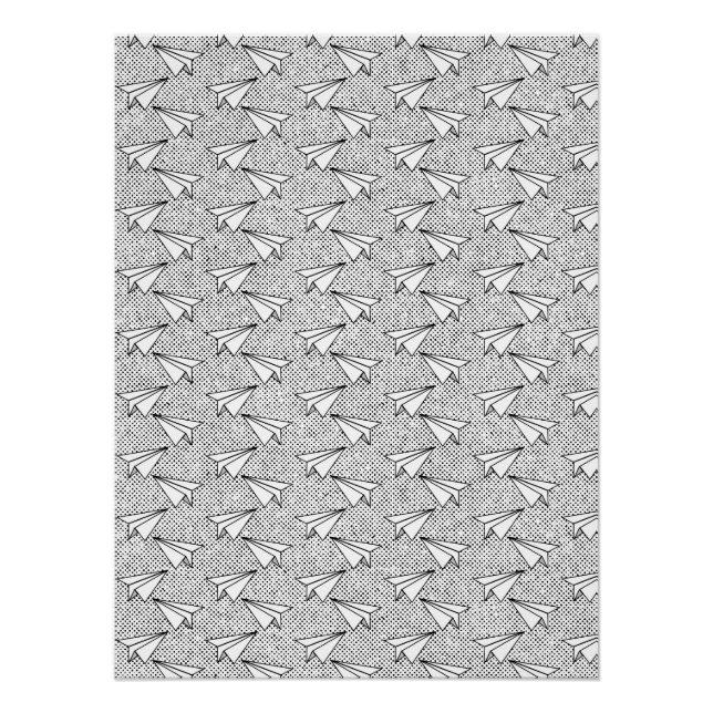 Poster Papier plans vintage motif. (Devant)