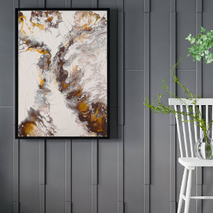 Poster Papillon - acryl abstrait