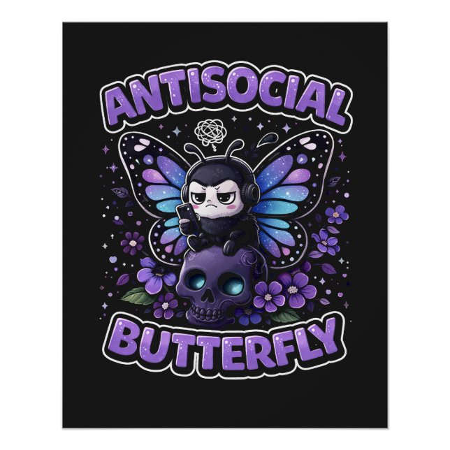 Poster Papillon Antisocial (Devant)