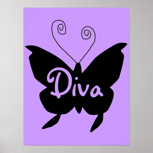 Poster Papillon Diva (Devant)