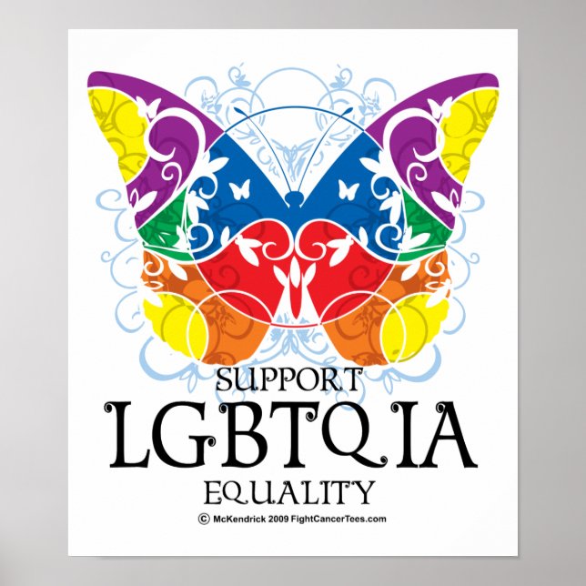 Poster Papillon LGBTQIA (Devant)