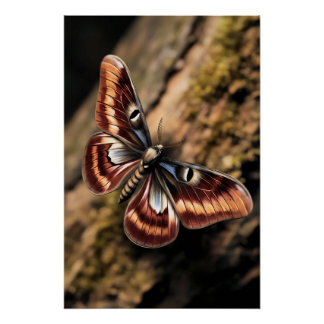 Poster Papillon Mystique de la Forêt