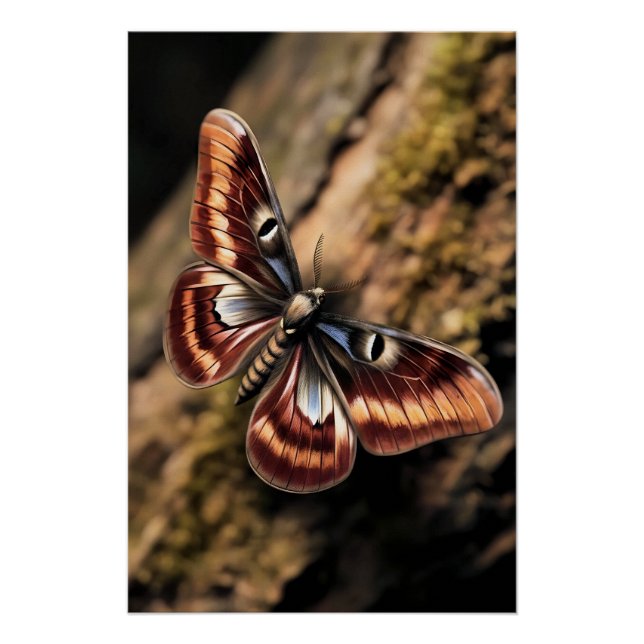 Poster Papillon Mystique de la Forêt (Devant)