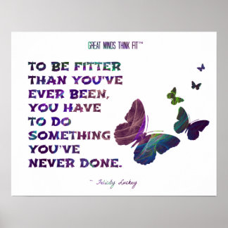 Poster Papillon pour fitness et santé fragile 005