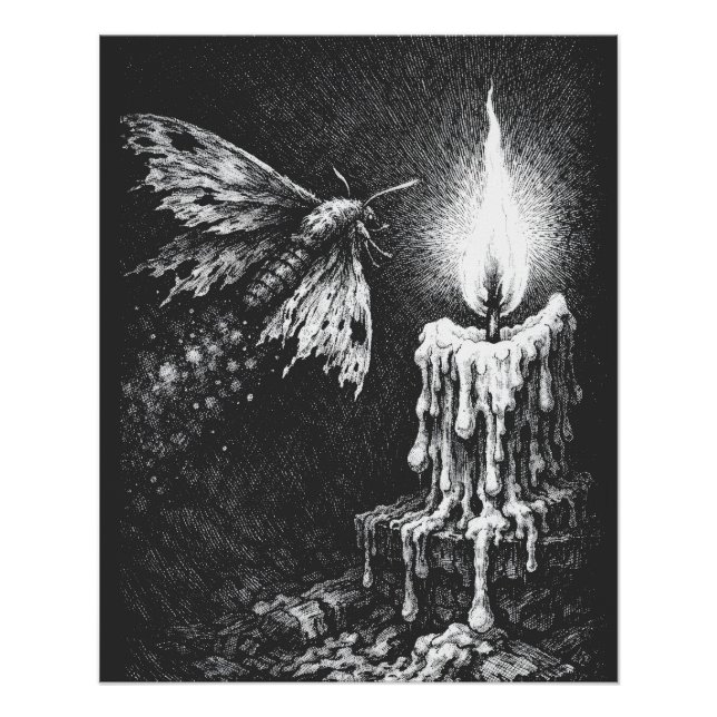 Poster Papillon vers la Flamme — par BurnsInHell (Devant)