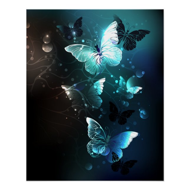 Poster Papillons de nuit à la menthe (Devant)