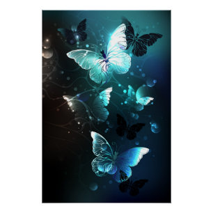 Poster Papillons de nuit à la menthe