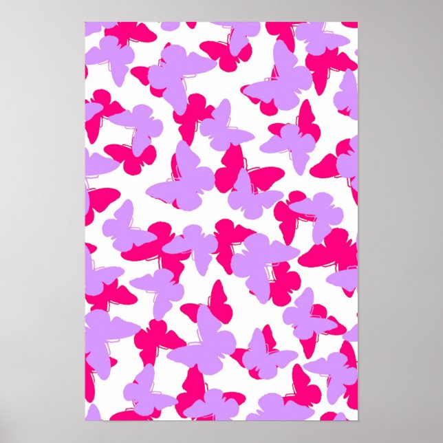 Poster Papillons en couches (Devant)