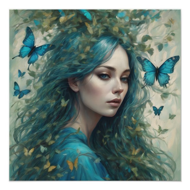 Poster Papillons et blues série 5 (Devant)