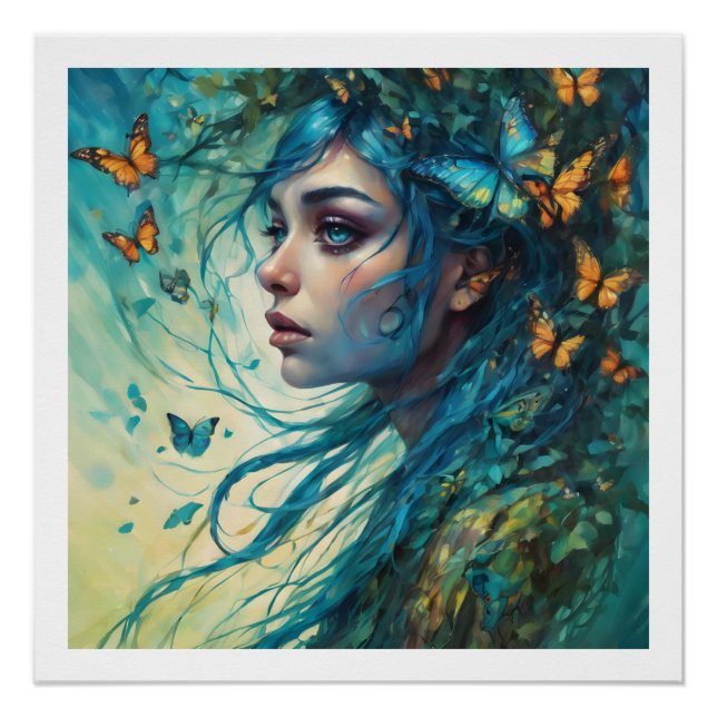 Poster Papillons et blues série 7 (Devant)