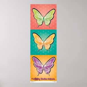 Poster - Papillons Pop - Buellton.Art